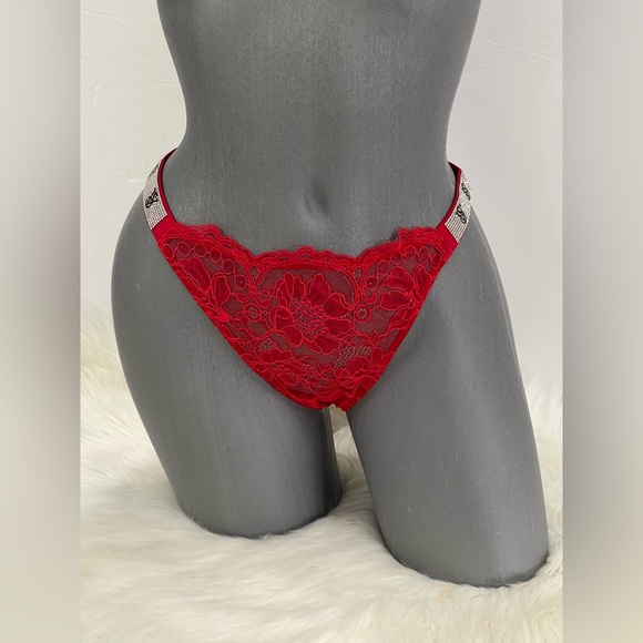 Victoria’s Secret Very Sexy Shine Strap Lace Thong Panty Underwear. NWT - Picture 2 of 11
